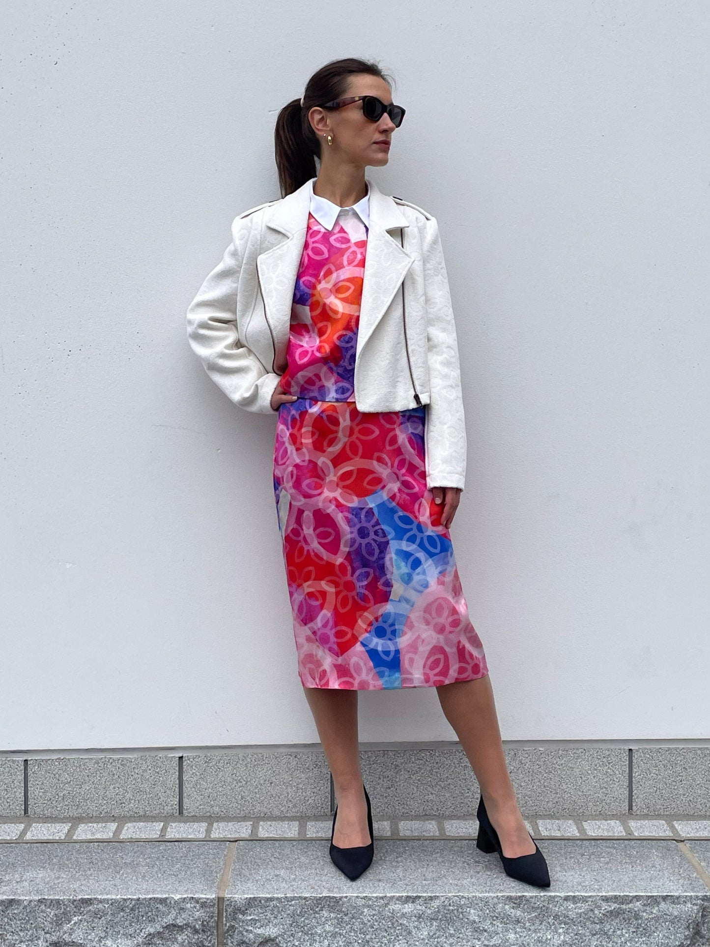 POPPANACHIC Velvet biker jacket