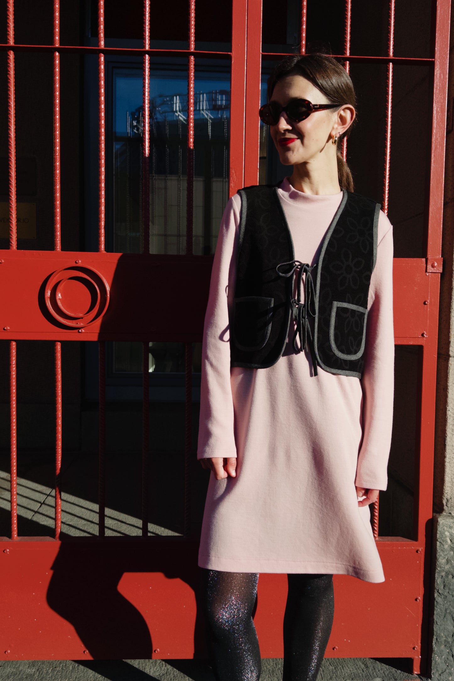 POPPANACHIC Merino wool turtleneck dress