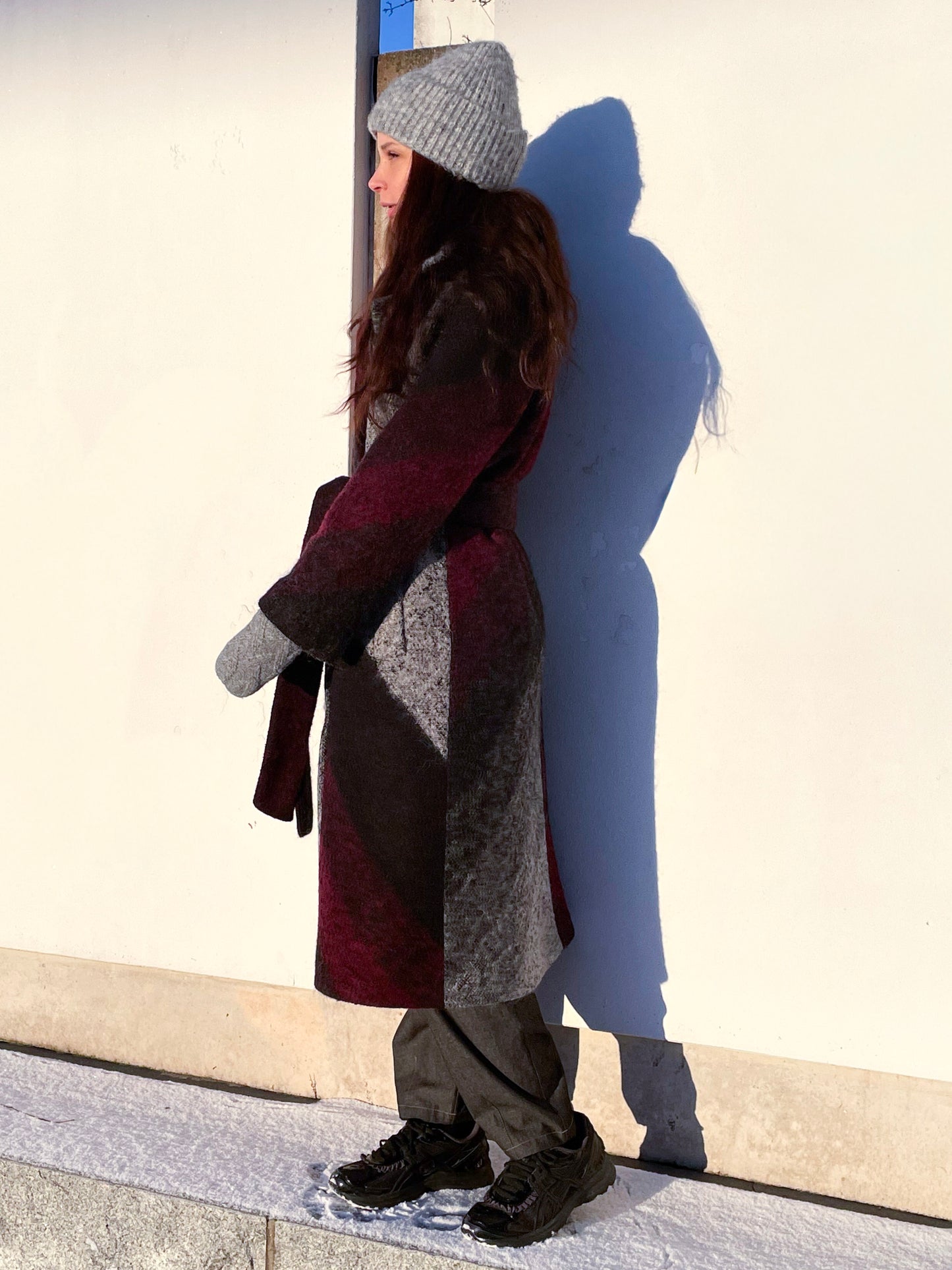 POPPANACHIC Crane wool coat