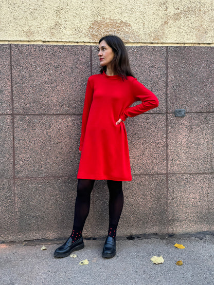 POPPANACHIC Merino wool turtleneck dress