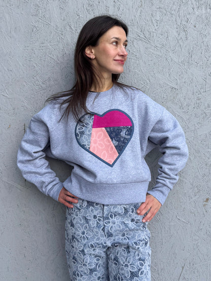 POPPANACHIC Love Patch Sweatshirt