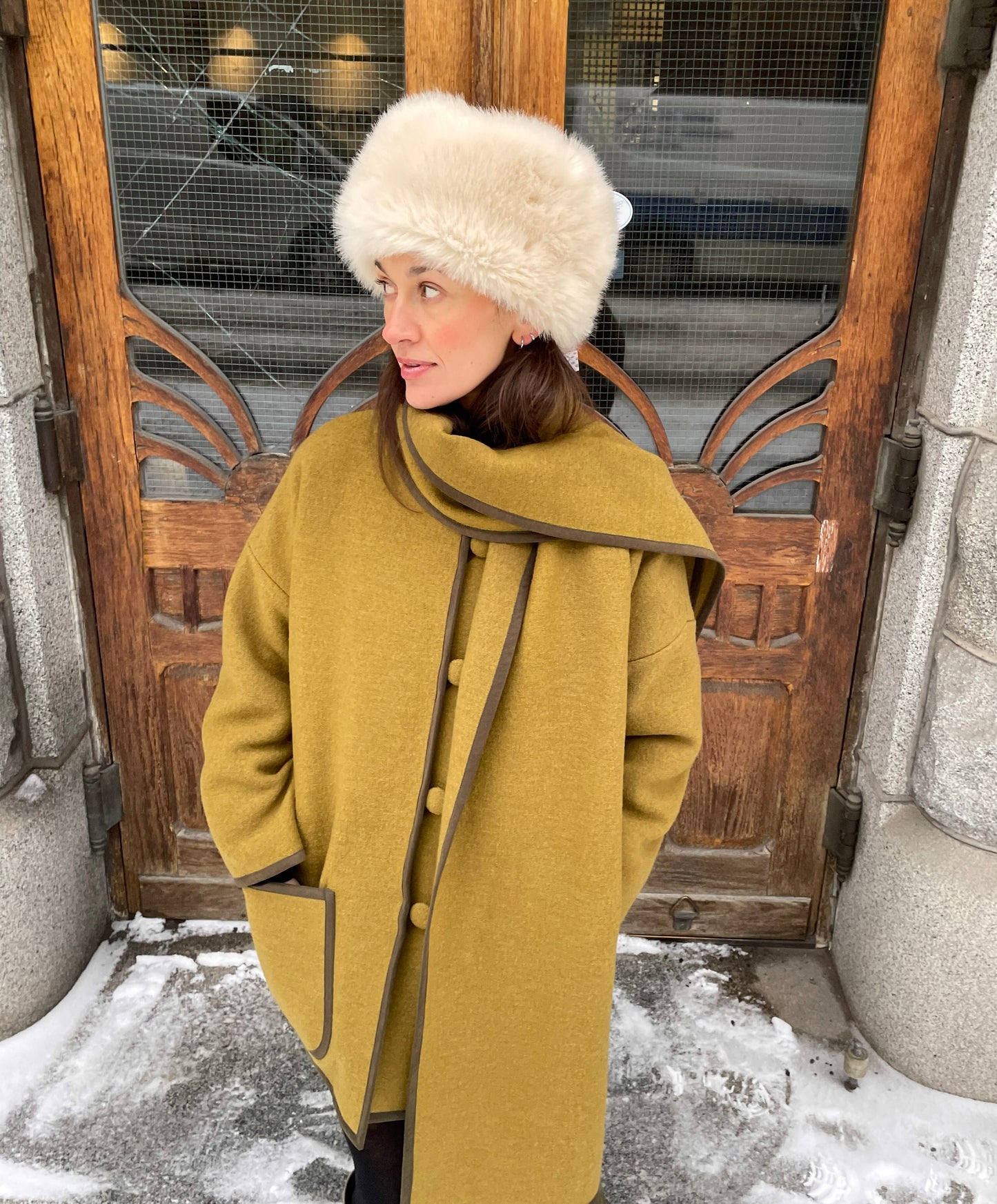 POPPANACHIC Lilja wool coat