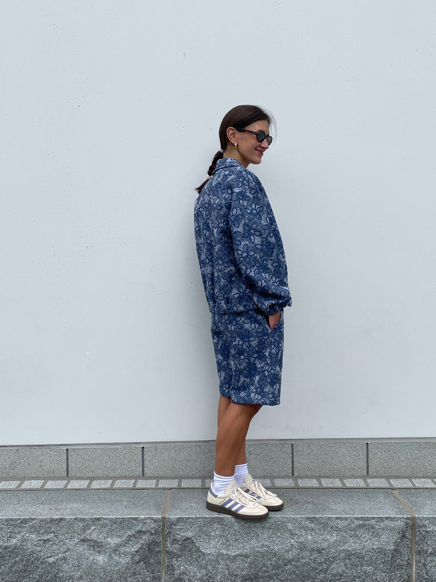 POPPANACHIC Knee-length denim shorts