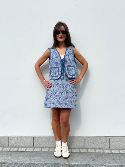 POPPANACHIC Denim mini skirt