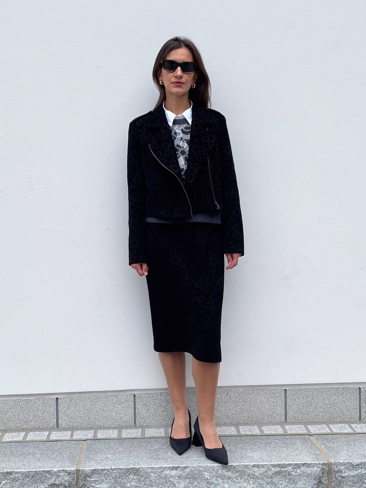 POPPANACHIC Velvet biker jacket