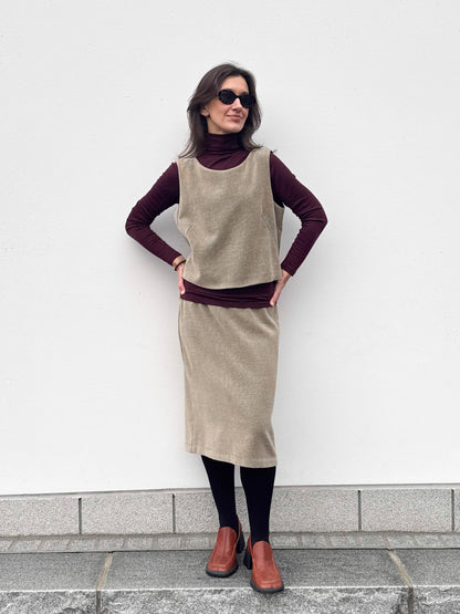 POPPANACHIC Marta B. midi skirt