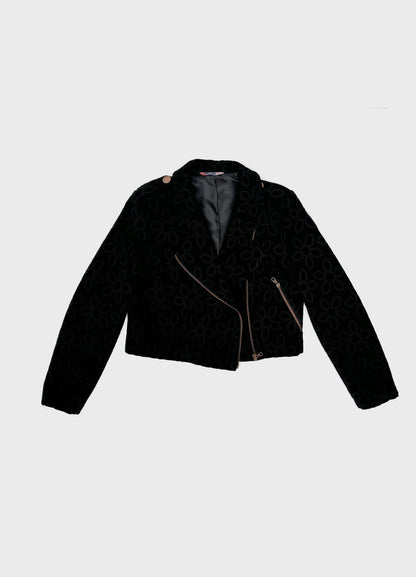 POPPANACHIC Velvet biker jacket