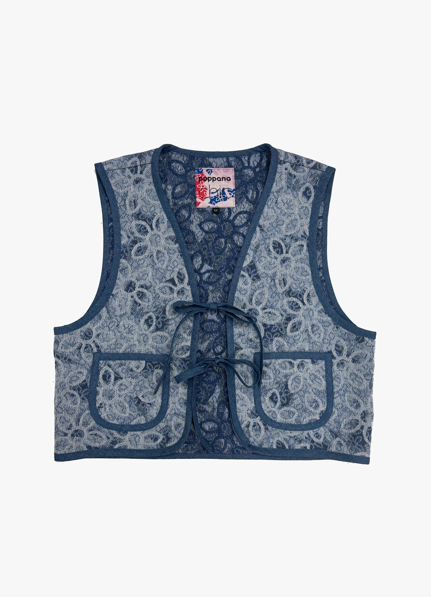 POPPANACHIC Denim bow vest