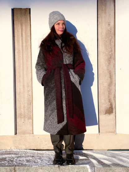POPPANACHIC Crane wool coat