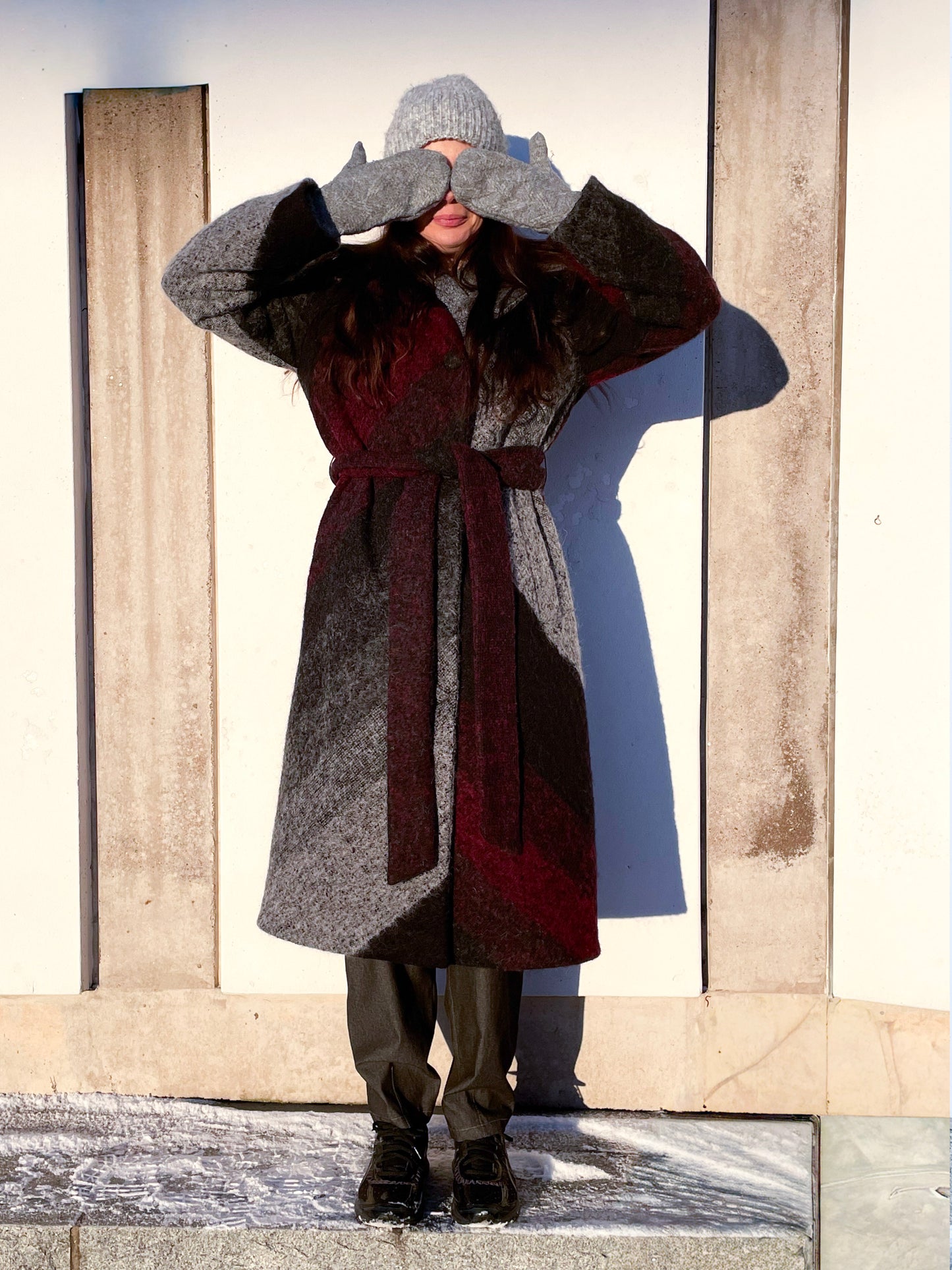 POPPANACHIC Crane wool coat
