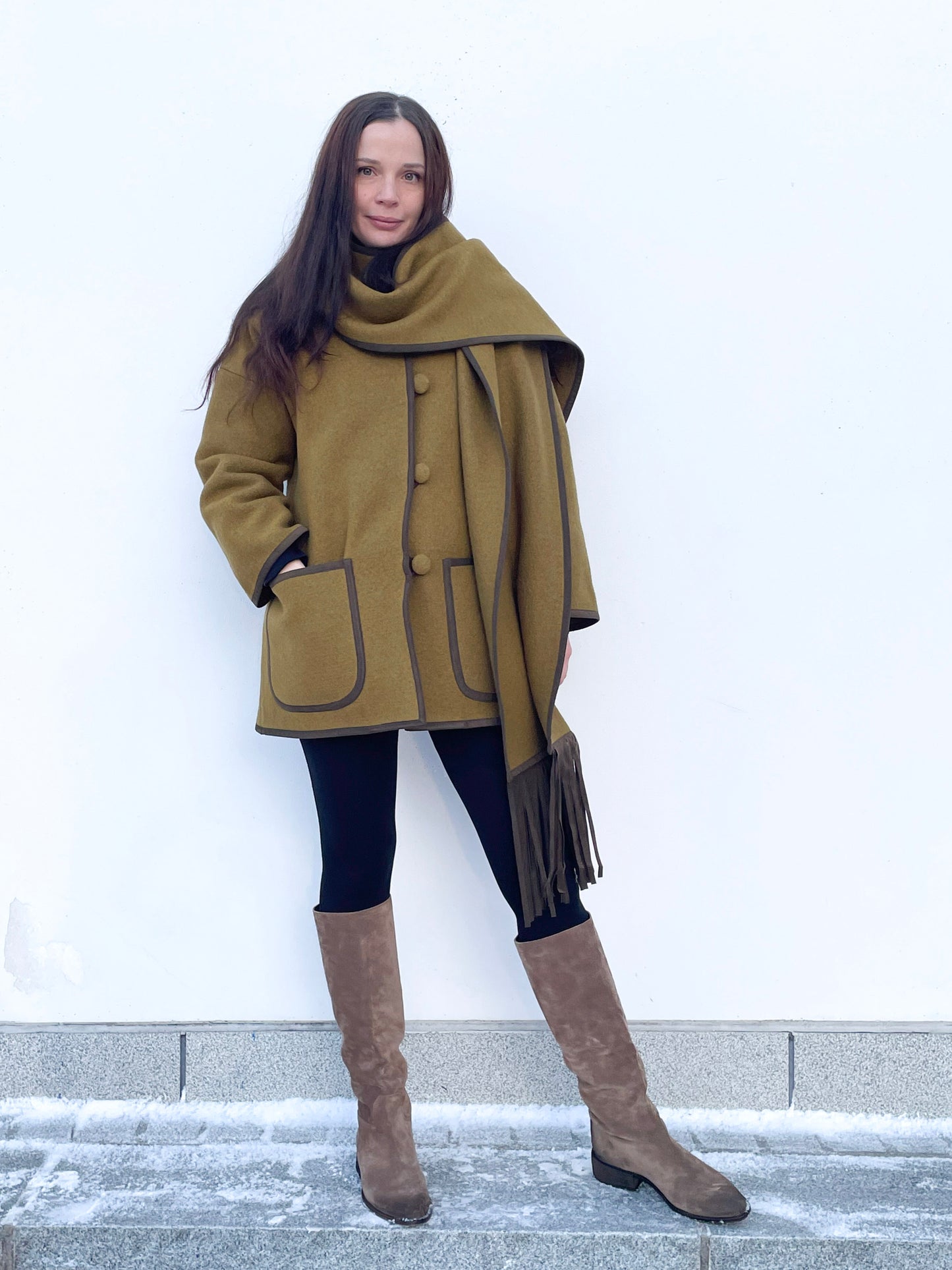 POPPANACHIC Lilja wool coat