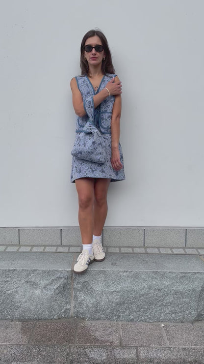 POPPANACHIC Denim mini skirt