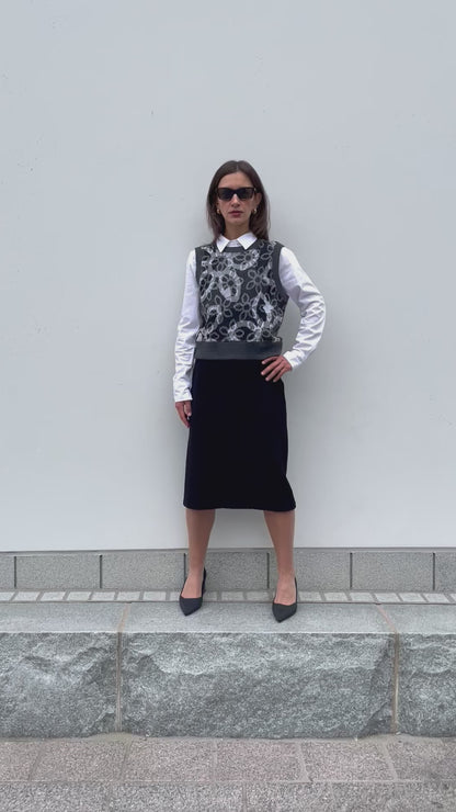 POPPANACHIC Velvet skirt