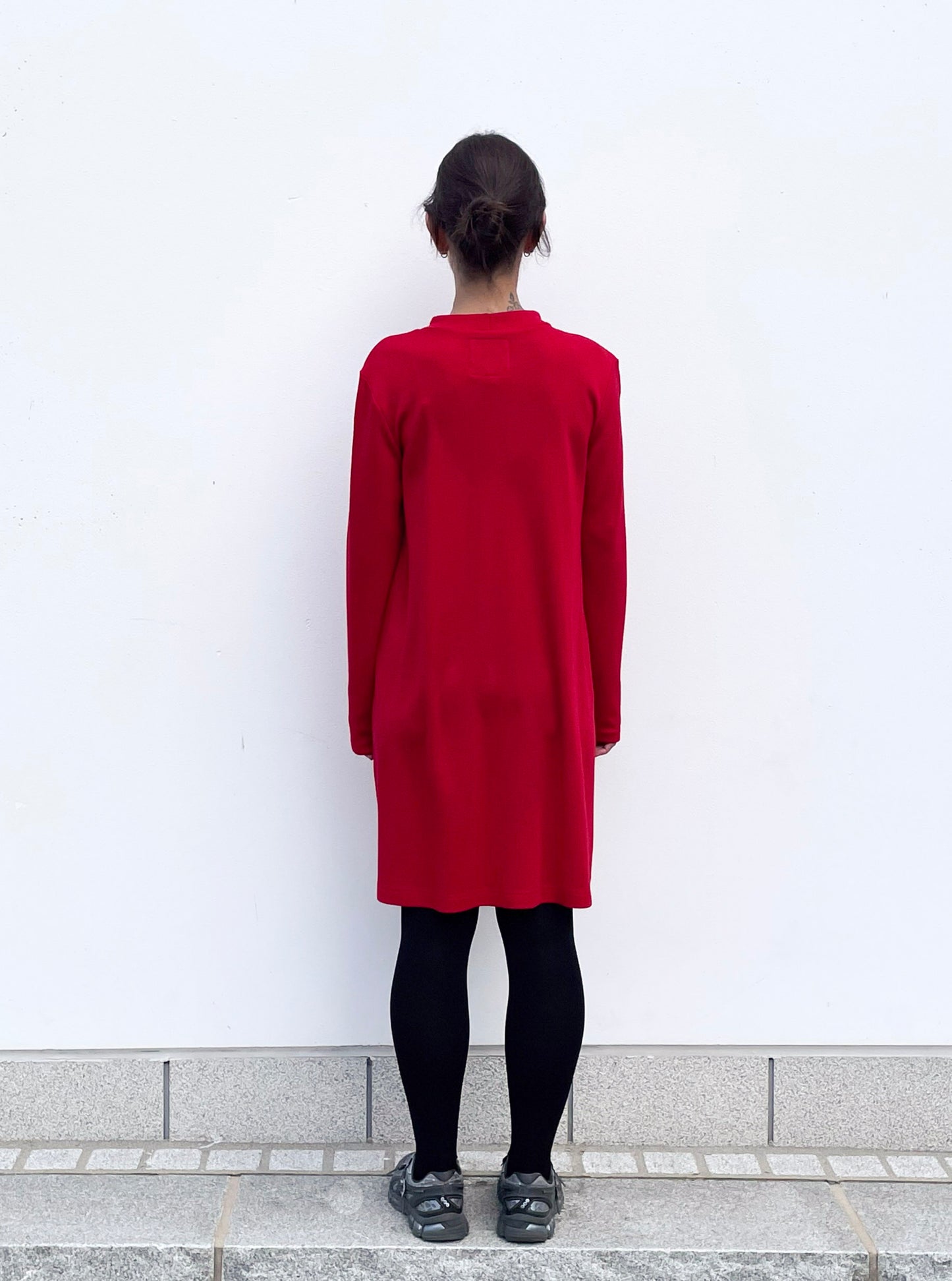 POPPANACHIC Merino wool turtleneck dress