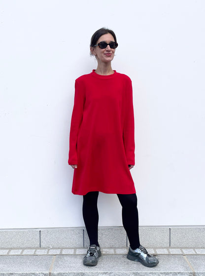 POPPANACHIC Merino wool turtleneck dress